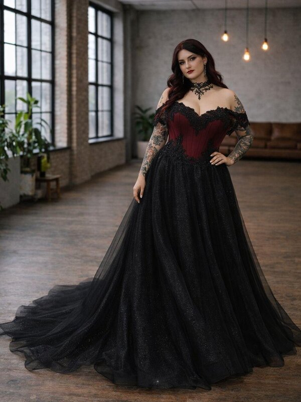 Brautmode_sunflower_schwarz_bordeaux_Brautkleid_Mittelalter_Gothicbraut Brautmode_sunflower_schwarz_bordeaux_Brautkleid_Mittelalter_Gothicbraut