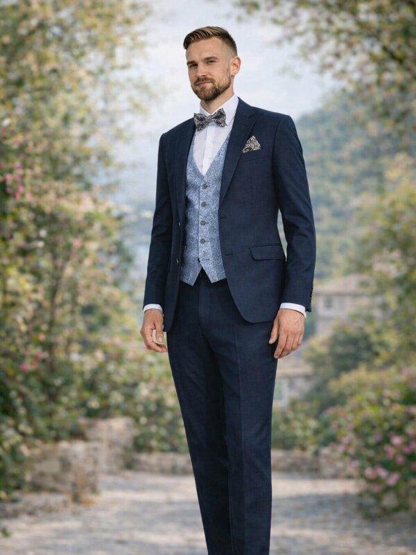 Anzug_dunkelblau_Hochzeit_Fliege_ Anzug_dunkelblau_Hochzeit_Fliege_