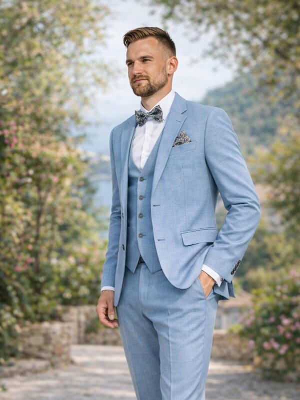 Anzug_Vintage_blau_hellblau. Anzug_Vintage_blau_hellblau_50_52_54_56