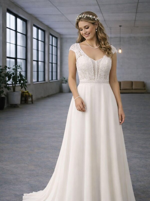 Brautkleid_Vintage_Chiffon Brautkleid_Vintage_Chiffon