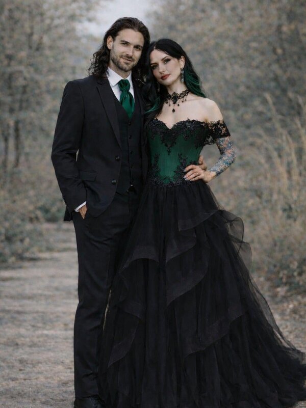Anzug_Hochzeit_Gothic_Barock_grün_schwarz Anzug_Hochzeit_Gothic_Barock_grün_schwarz