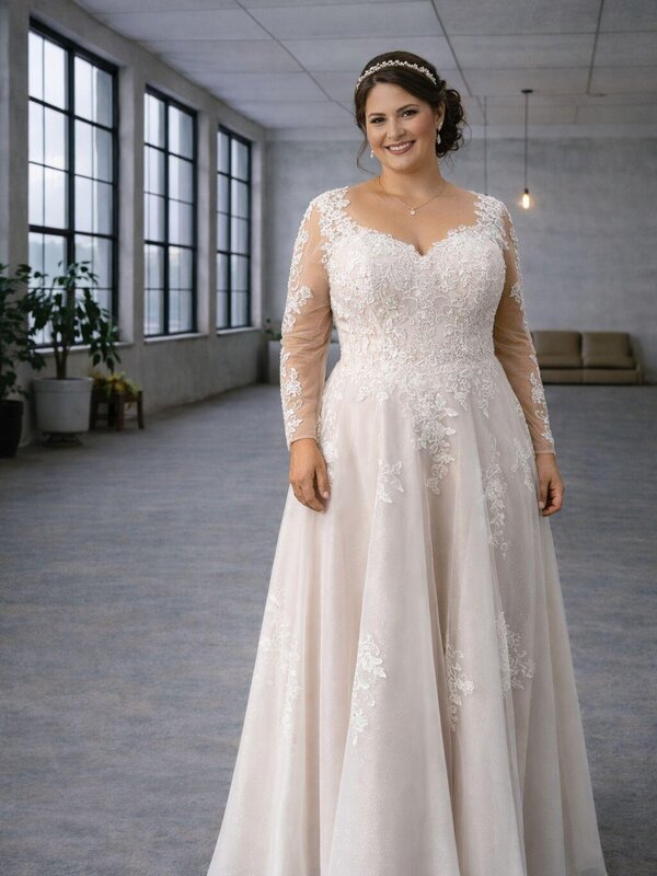 curvy_Brautkleid_Rosa_Tüllbrautkleid curvy_Brautkleid_Rosa_Tüllbrautkleid