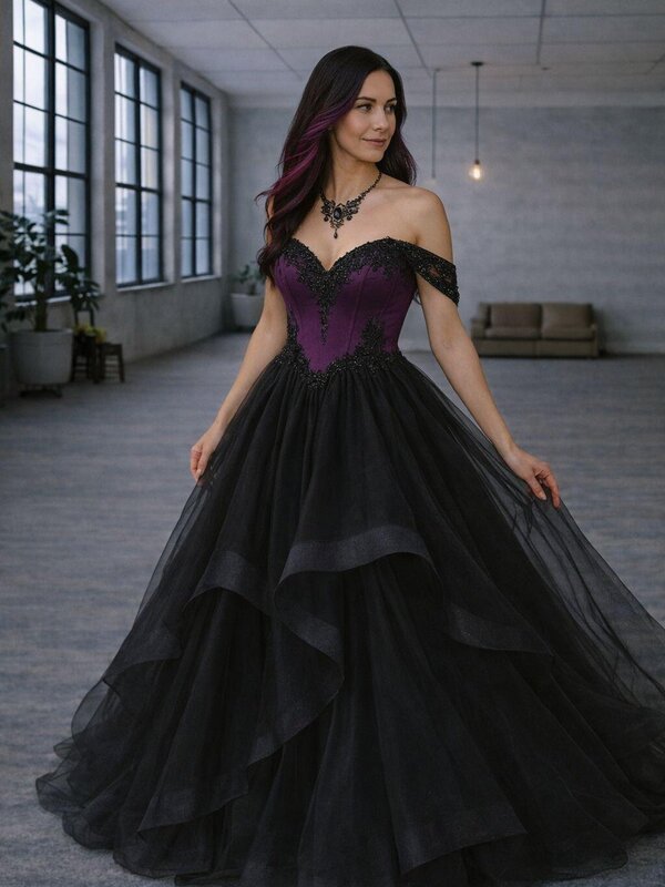 schwarzes_Brautkleid_lila_sunflower_Gothic_Sachsen_anhalt schwarzes_Brautkleid_lila_sunflower_Gothic_Sachsen_anhalt