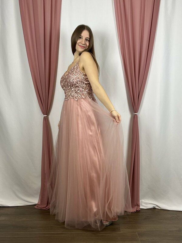 Abendkleid_Jugendweihe_Abiball_Chiffon_Spitze_Glitzer_rosa