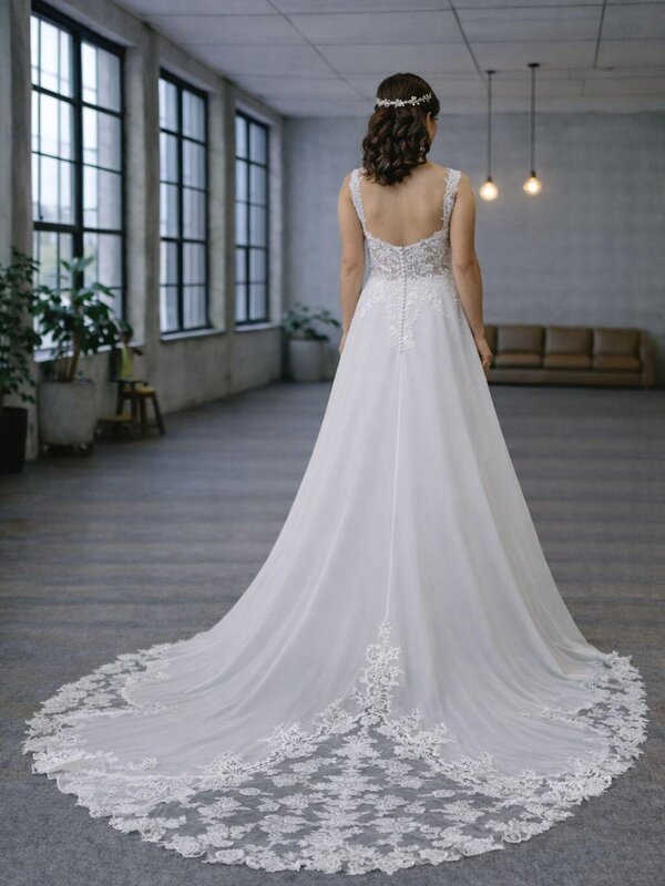 Hochzeitskleid_Standesamt_Chiffon Hochzeitskleid_Standesamt_Chiffon