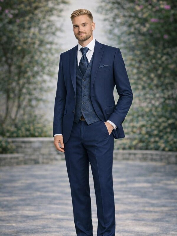 Hochzeit_Braeutigam_blau_Plastron Hochzeit_Braeutigam_blau_Plastron